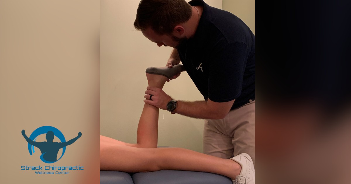 Woodstock Chiropractor treats sprained ankle